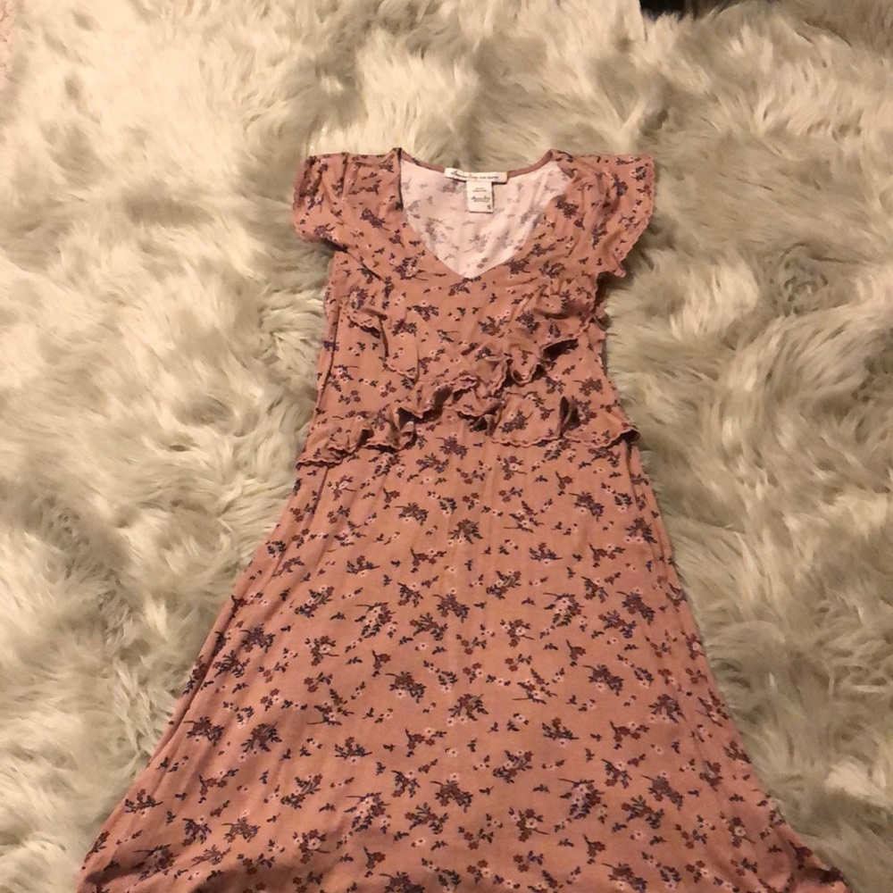 Pink floral dress
